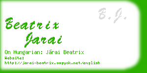 beatrix jarai business card